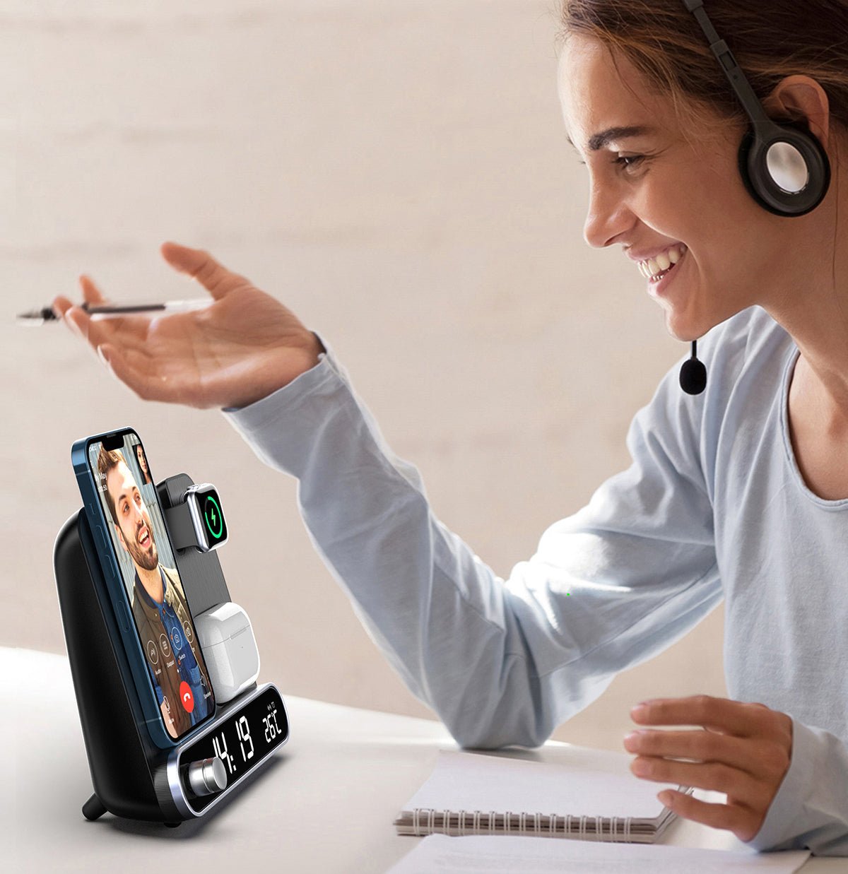 3 in 1 Wireless Charger Station for Watch and AirPods