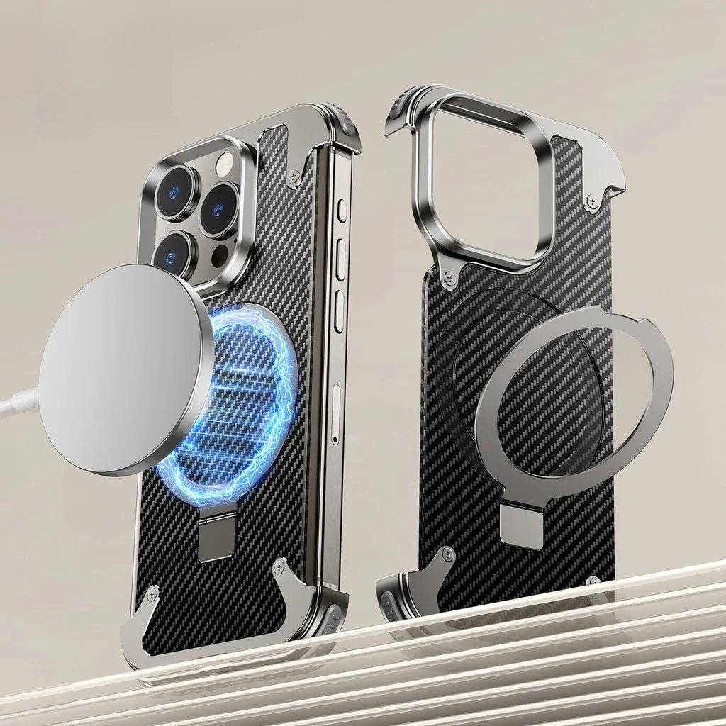 Carbon IPhone case with MagSafe charging