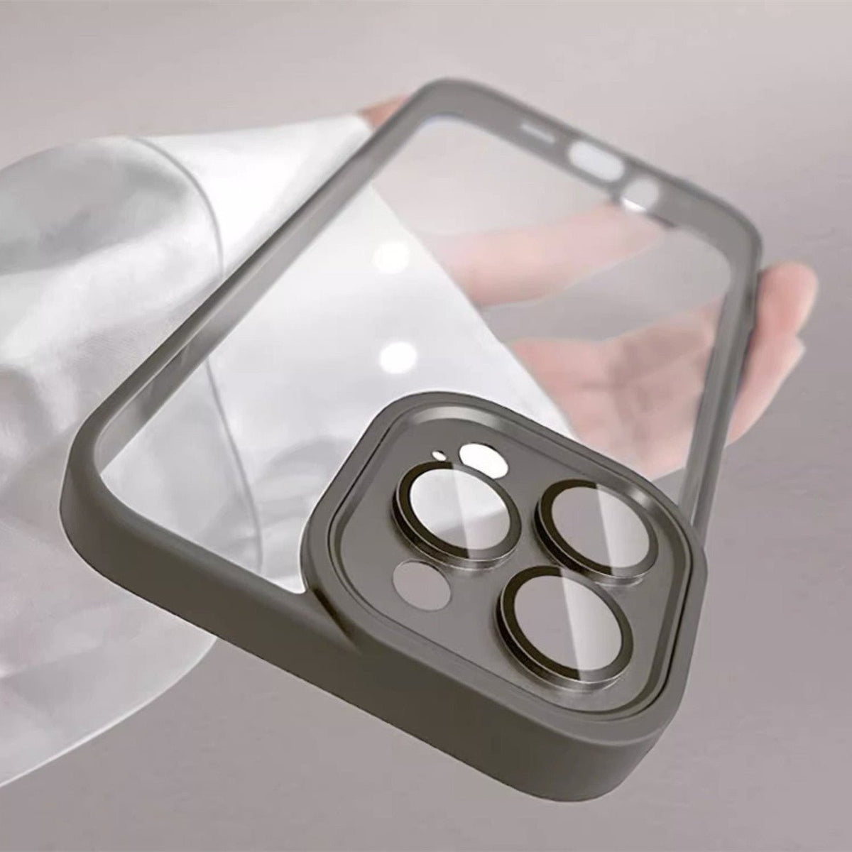 Premium Transparent Minimalist iPhone Case