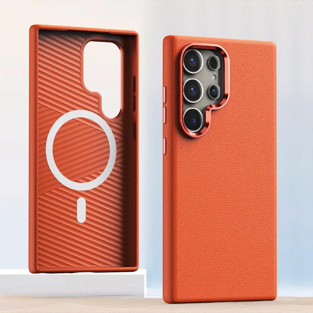 Luxury Genuine Leather Samsung Case
