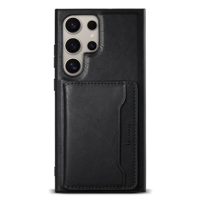 Samsung case + premium leather wallet