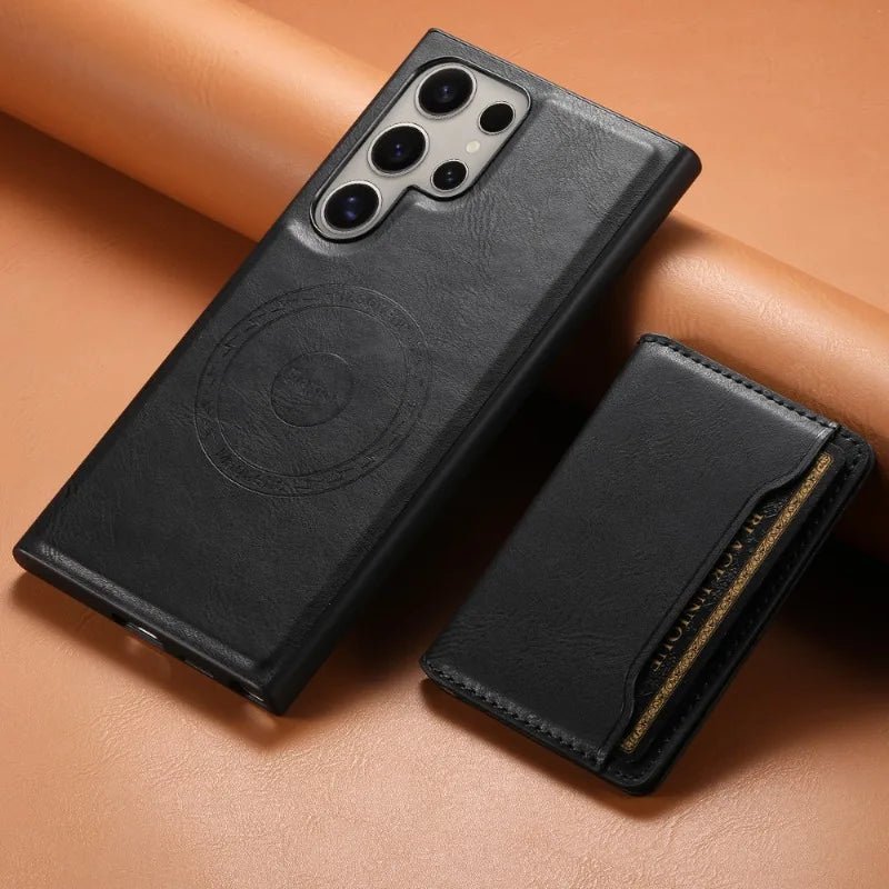 Samsung case + premium leather wallet