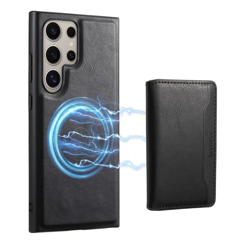 Samsung case + premium leather wallet