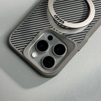 iPhone Nano Minimalist Carbon Case and MagSafe charging