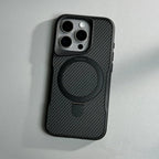 iPhone Nano Minimalist Carbon Case and MagSafe charging