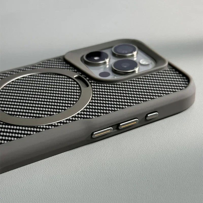 Carbon Anti-Impact iPhone Case with MagSafe Charging