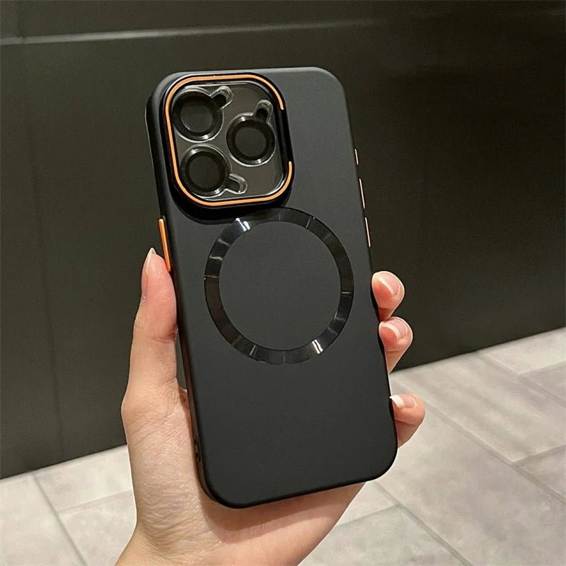 Matte iPhone Case with MagSafe charging and Minimalist Design