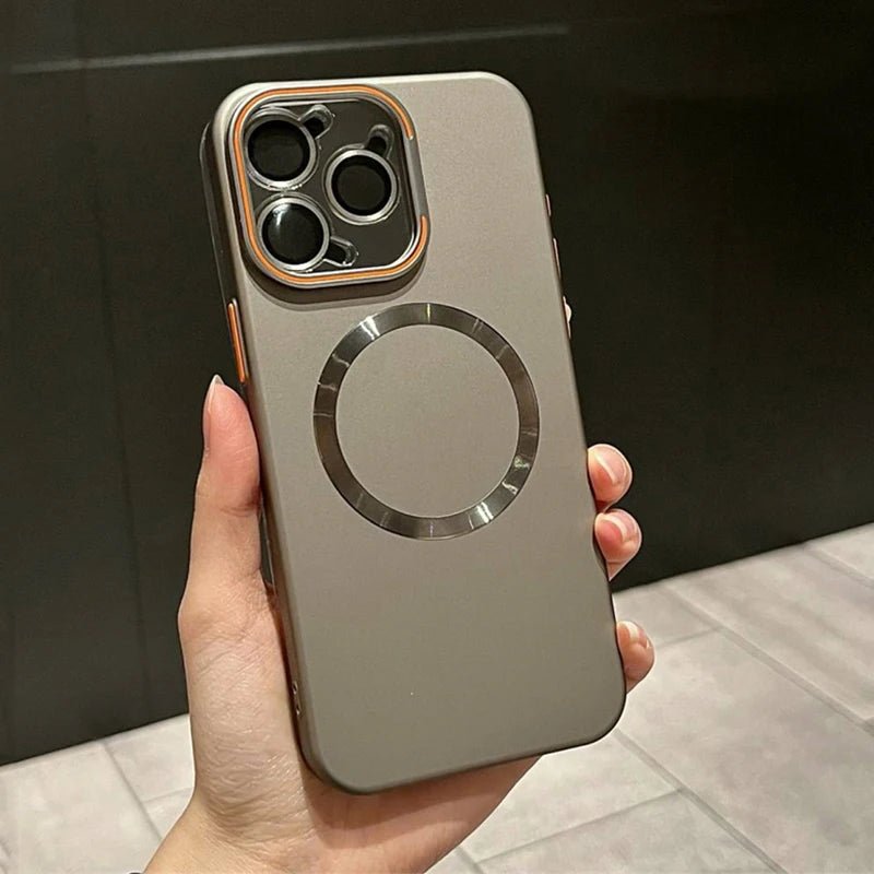 Matte iPhone Case with MagSafe charging and Minimalist Design