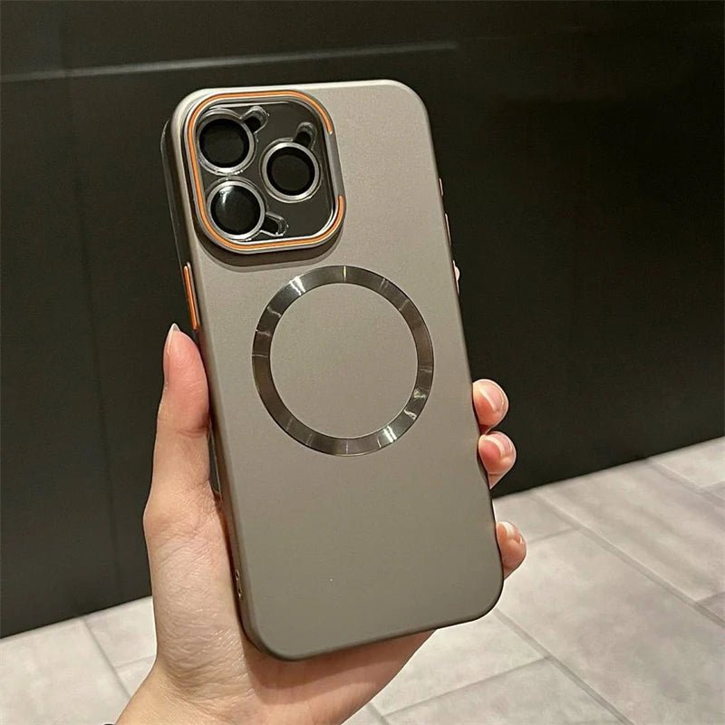 Matte iPhone Case with MagSafe charging and Minimalist Design