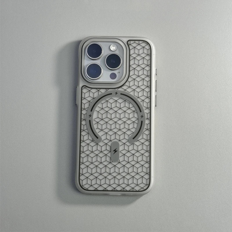 iPhone Case with Minimalist Geometric Design with MagSafe
