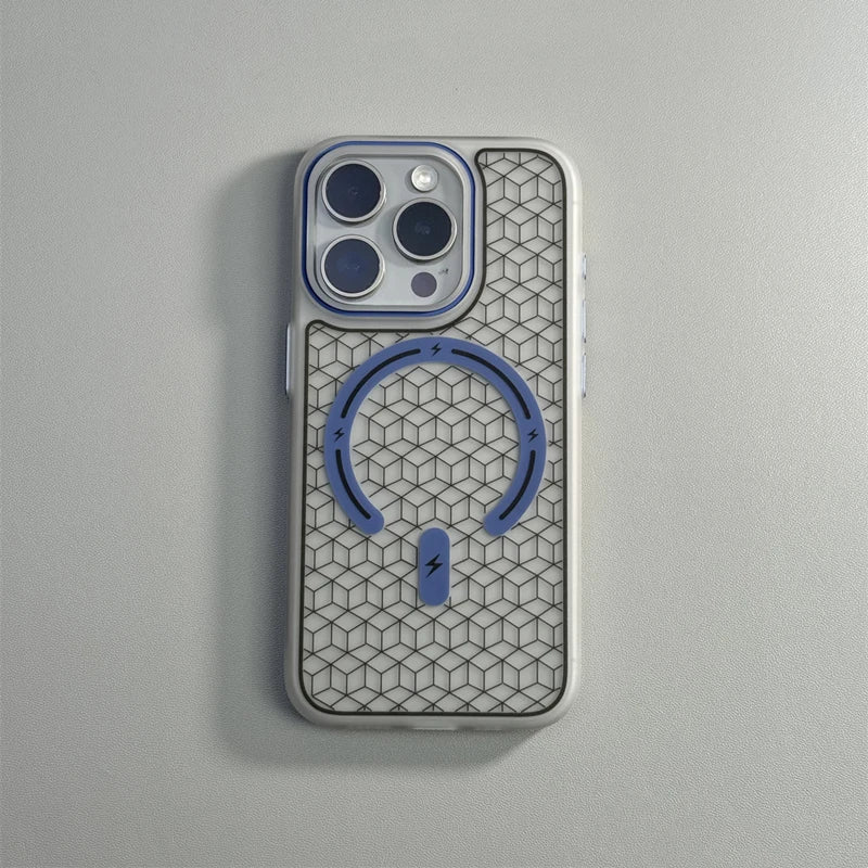 iPhone Case with Minimalist Geometric Design with MagSafe