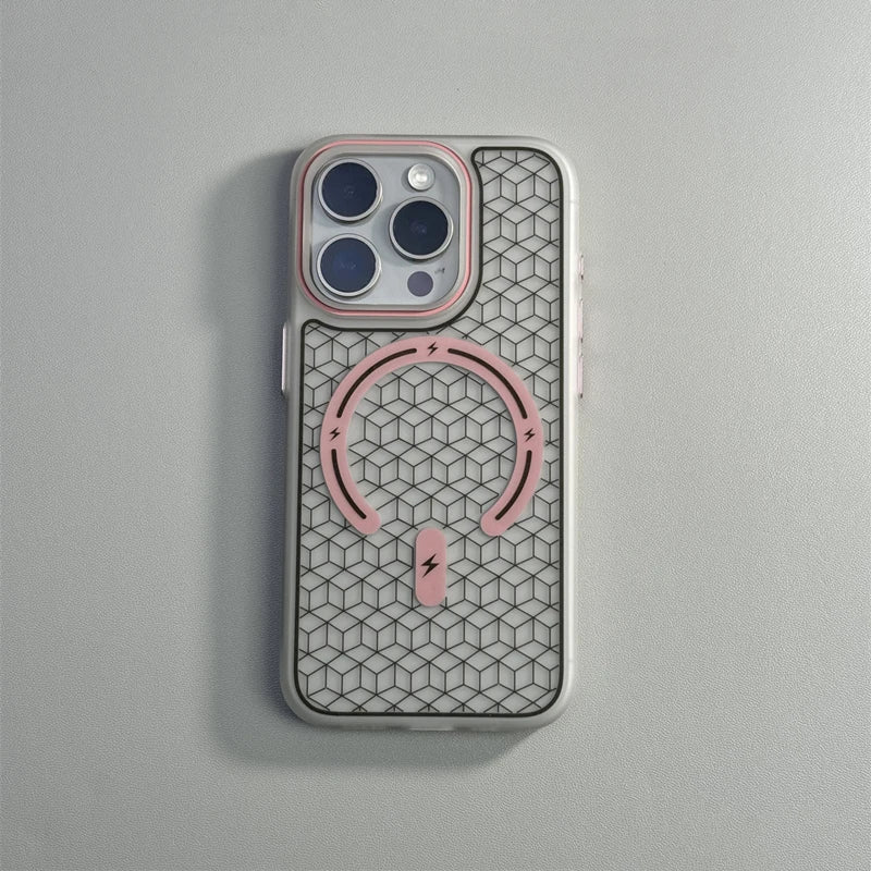 iPhone Case with Minimalist Geometric Design with MagSafe