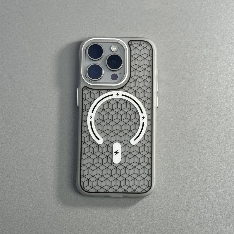iPhone Case with Minimalist Geometric Design with MagSafe