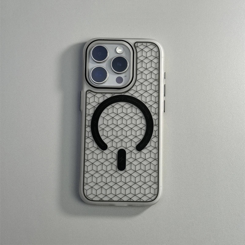 iPhone Case with Minimalist Geometric Design with MagSafe