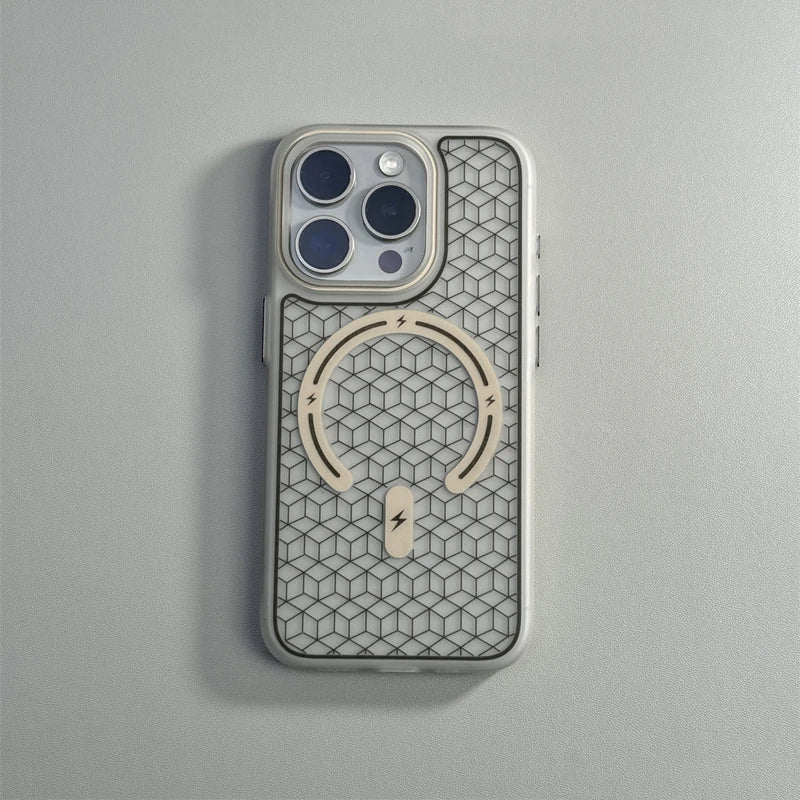 iPhone Case with Minimalist Geometric Design with MagSafe