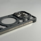 iPhone Slim Carbon case and MagSafe charging