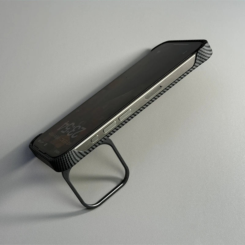 iPhone Slim Carbon case and MagSafe charging