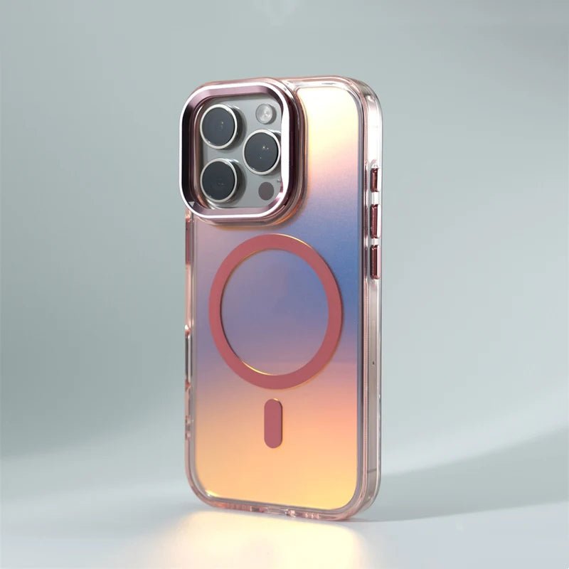 Nano Glow Transparent iPhone Case with MagSafe charging
