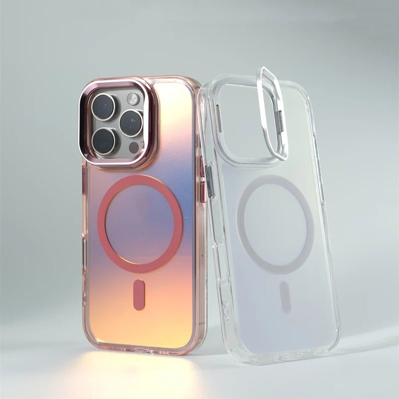 Nano Glow Transparent iPhone Case with MagSafe charging