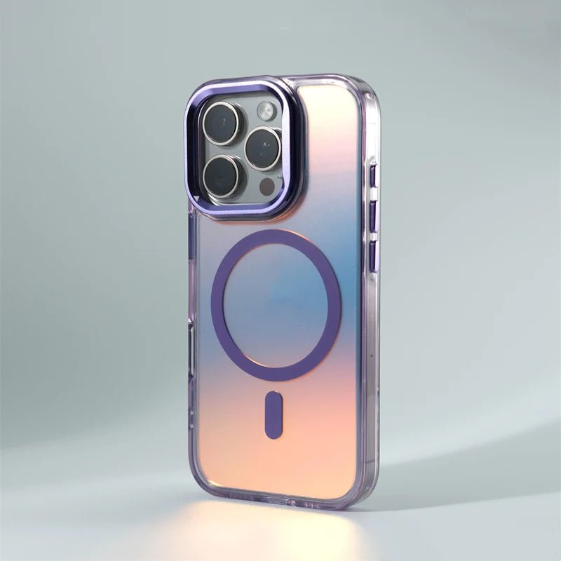 Nano Glow Transparent iPhone Case with MagSafe charging
