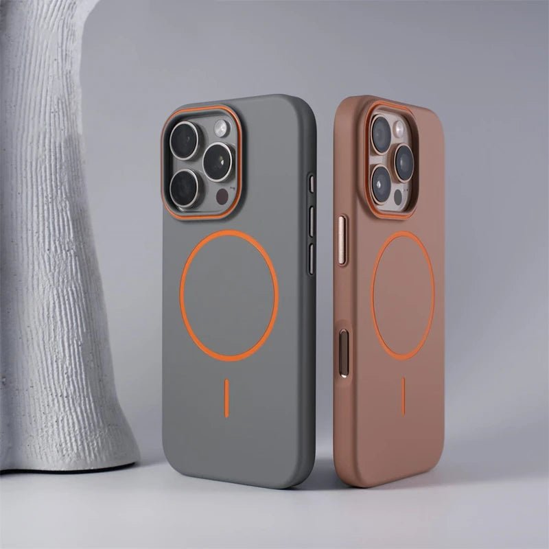Minimalist Matte iPhone Case with Slim Design and MagSafe Charging