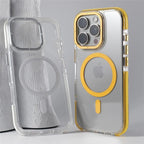Transparent iPhone Case with Minimalist Design and MagSafe Charging