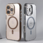 Transparent iPhone Case with Minimalist Design and MagSafe Charging