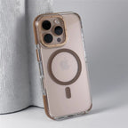 Transparent iPhone Case with Minimalist Design and MagSafe Charging