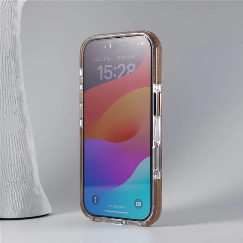 Transparent iPhone Case with Minimalist Design and MagSafe Charging