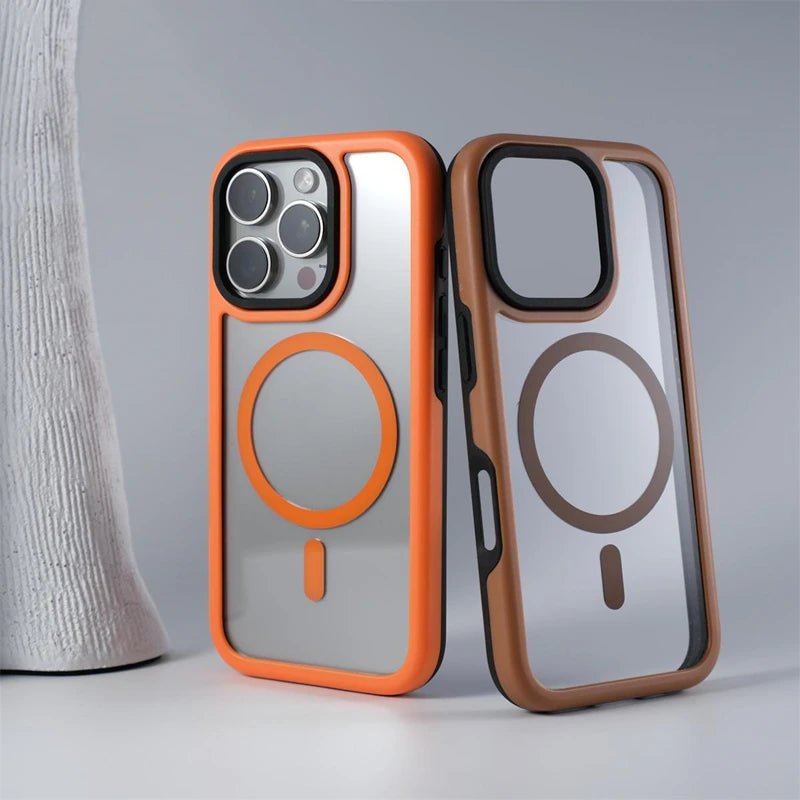 Premium Minimalist Anti-Impact iPhone Case with MagSafe Charging