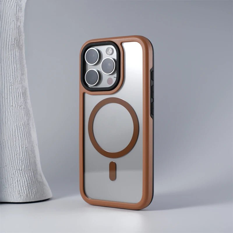 Premium Minimalist Anti-Impact iPhone Case with MagSafe Charging