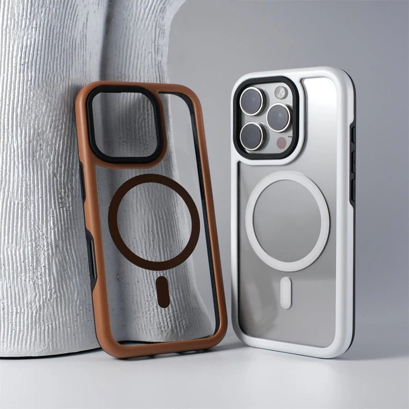 Premium Minimalist Anti-Impact iPhone Case with MagSafe Charging