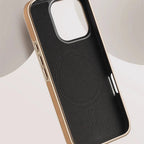 Minimalist Leather iPhone Case with MagSafe Anti-Impact Protection