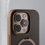 Anti-Impact Carbon Fiber iPhone Case with MagSafe Charging