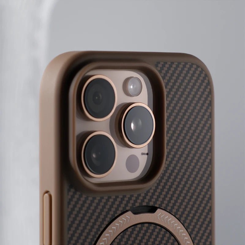 Anti-Impact Carbon Fiber iPhone Case with MagSafe Charging