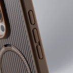 Anti-Impact Carbon Fiber iPhone Case with MagSafe Charging