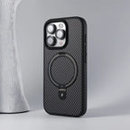 Anti-Impact Carbon Fiber iPhone Case with MagSafe Charging