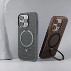 Anti-Impact Carbon Fiber iPhone Case with MagSafe Charging