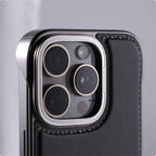 Leather iPhone Case with Reinforced Metal finish