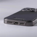 Leather iPhone Case with Reinforced Metal finish