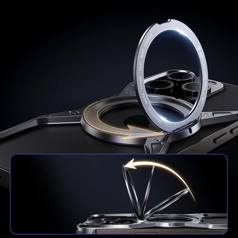 Minimalist iPhone Case in Aluminum and 360º MagSafe charging