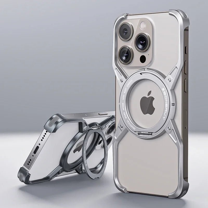 Minimalist iPhone Case in Aluminum and 360º MagSafe charging