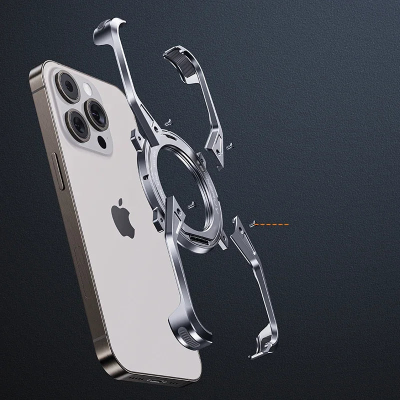 Minimalist iPhone Case in Aluminum and 360º MagSafe charging