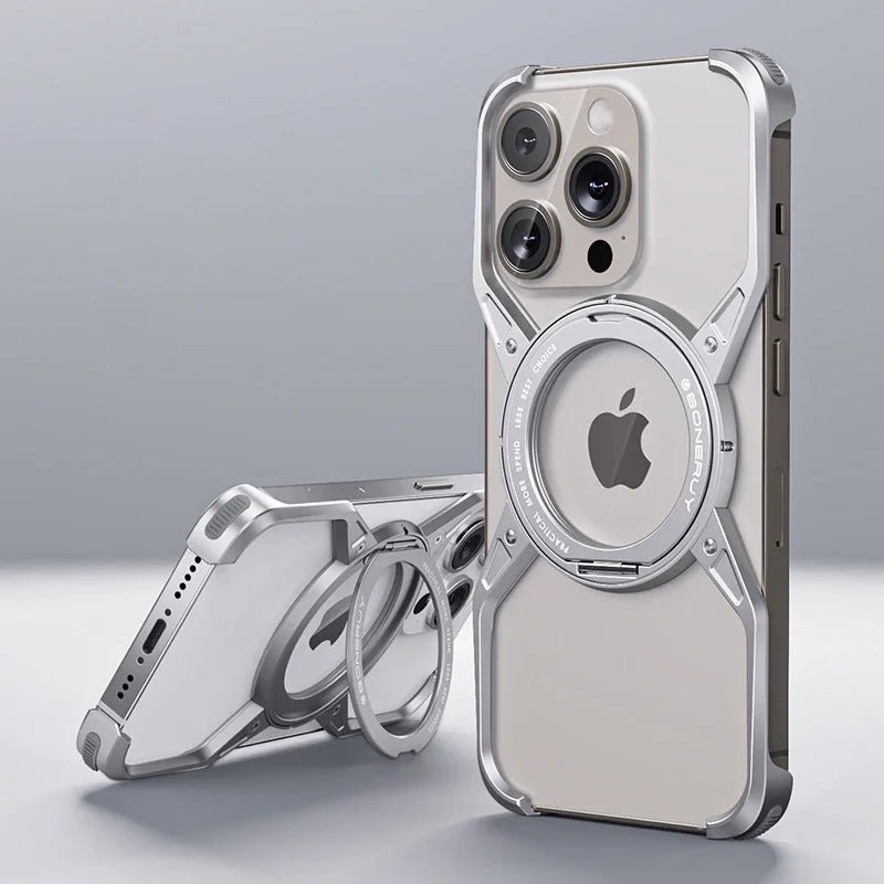 Minimalist iPhone Case in Aluminum and 360º MagSafe charging