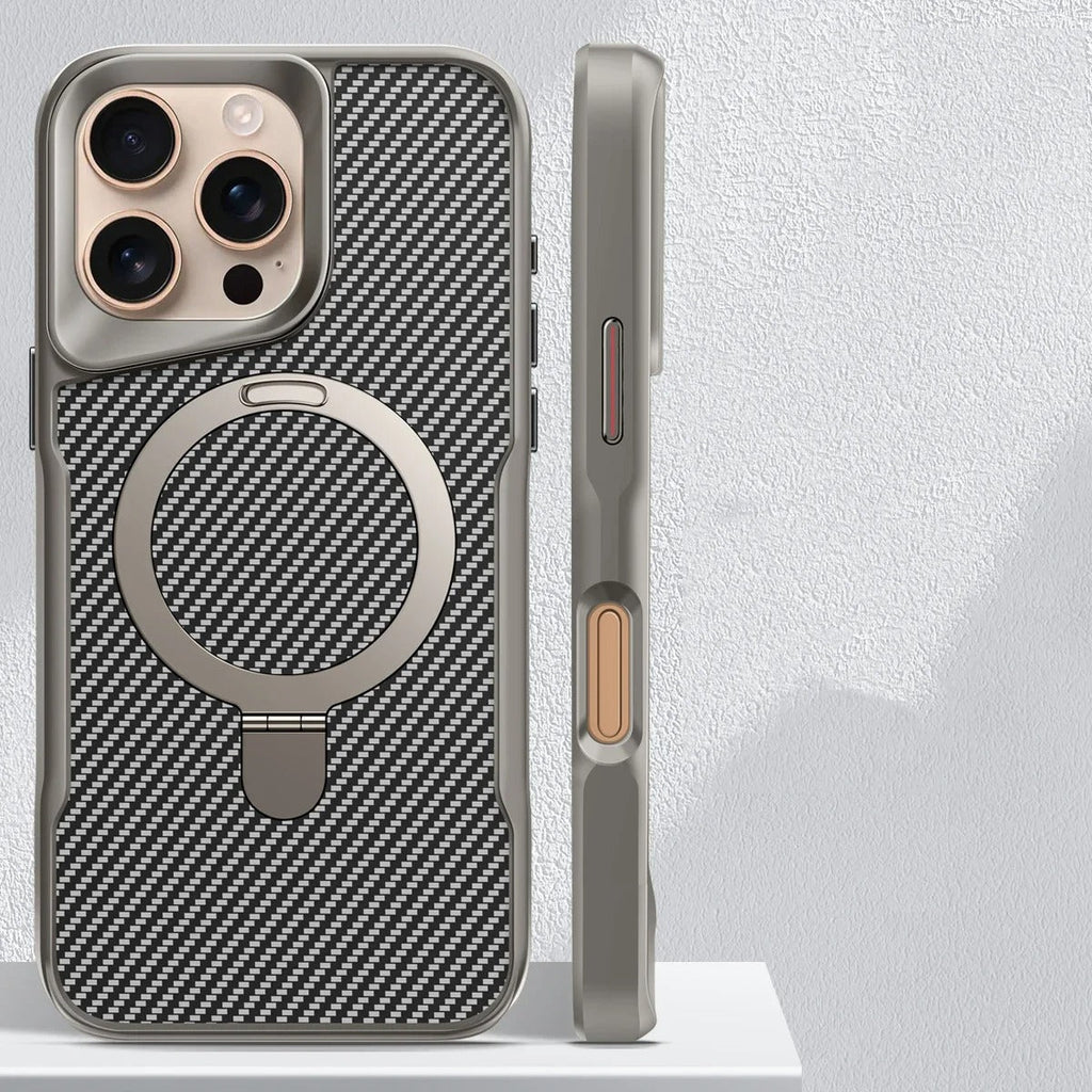 Carbon Anti-Impact iPhone Case with MagSafe Charging