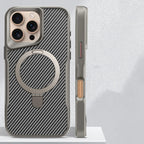 iPhone Nano Minimalist Carbon Case and MagSafe charging