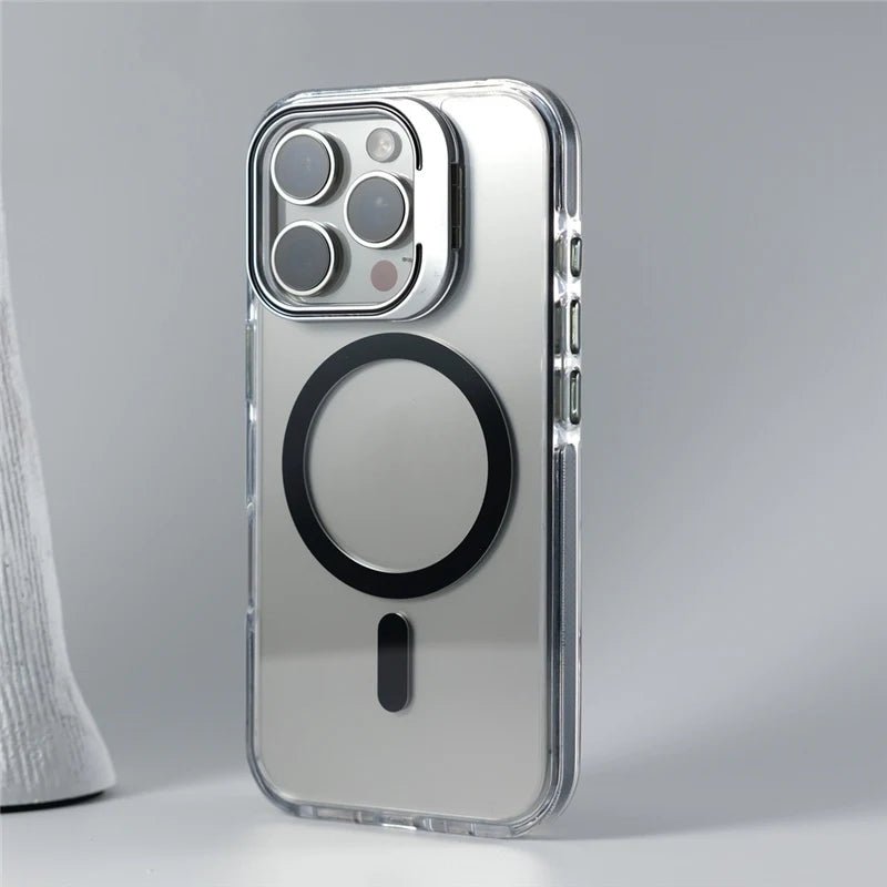 Transparent iPhone Case with MagSafe and reclining stand
