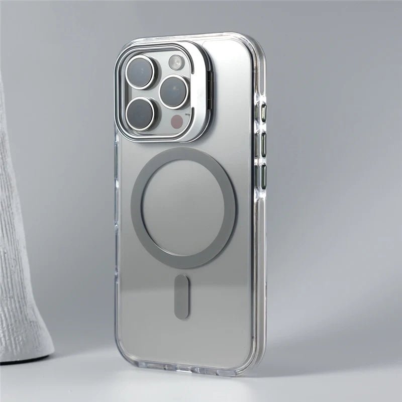 Transparent iPhone Case with MagSafe and reclining stand
