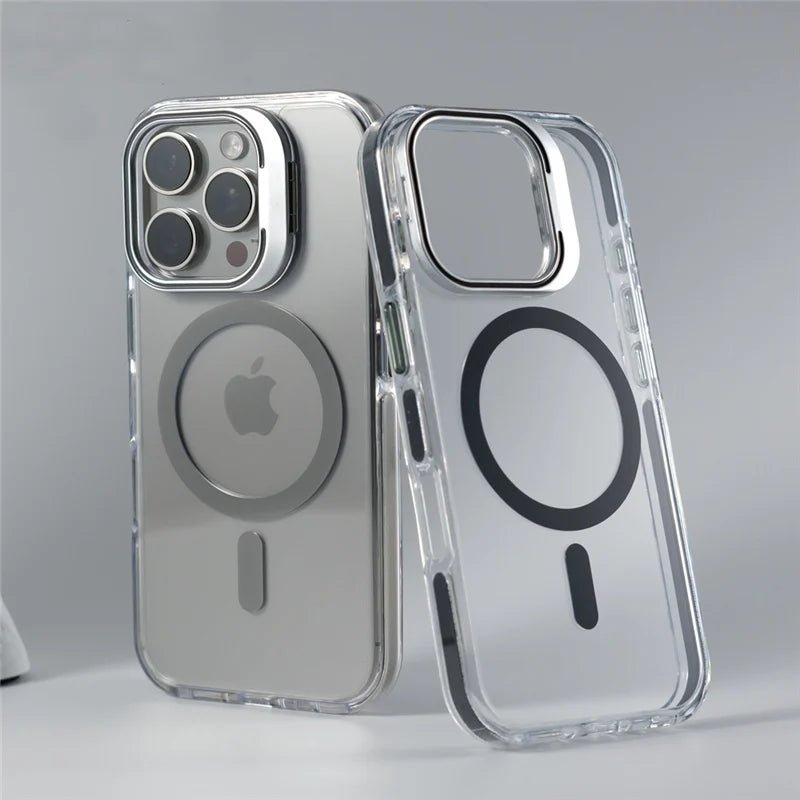 Transparent iPhone Case with MagSafe and reclining stand
