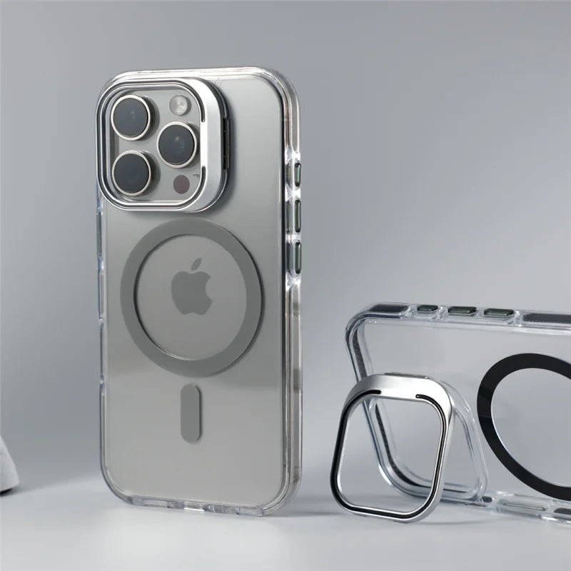 Transparent iPhone Case with MagSafe and reclining stand